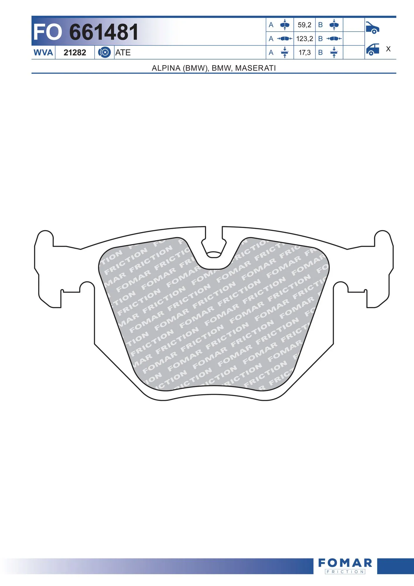 Brake Pad Set, disc brake